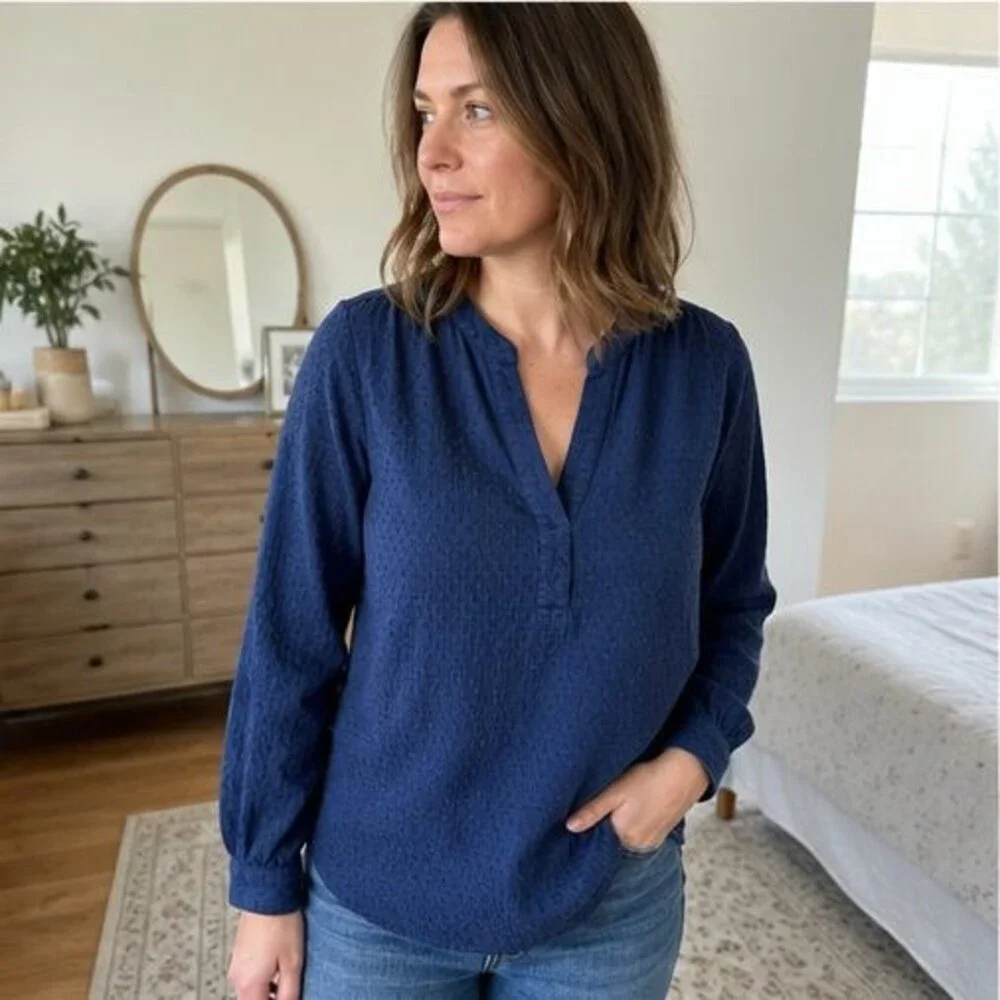 Olive Pleated Blouse